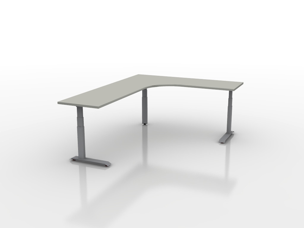 Workrite Adjustable Base Workrite 90x70x29 Corner Left Height Adjustable Desk